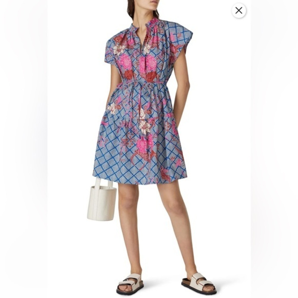 Apiece Apart Nyang Nyang Dress Indo Batik Size 12 Organic Cotton‌‌‌